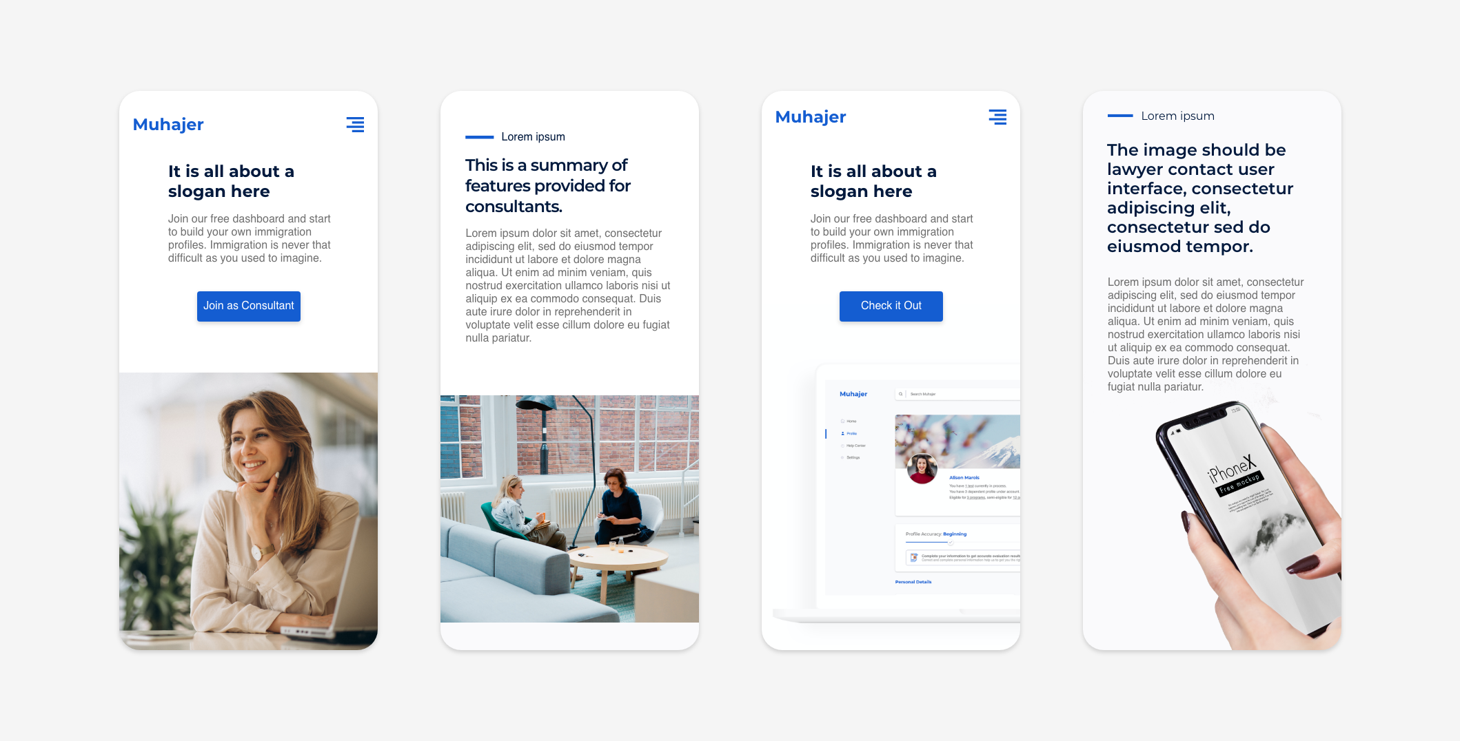 a preview of mipathia website.