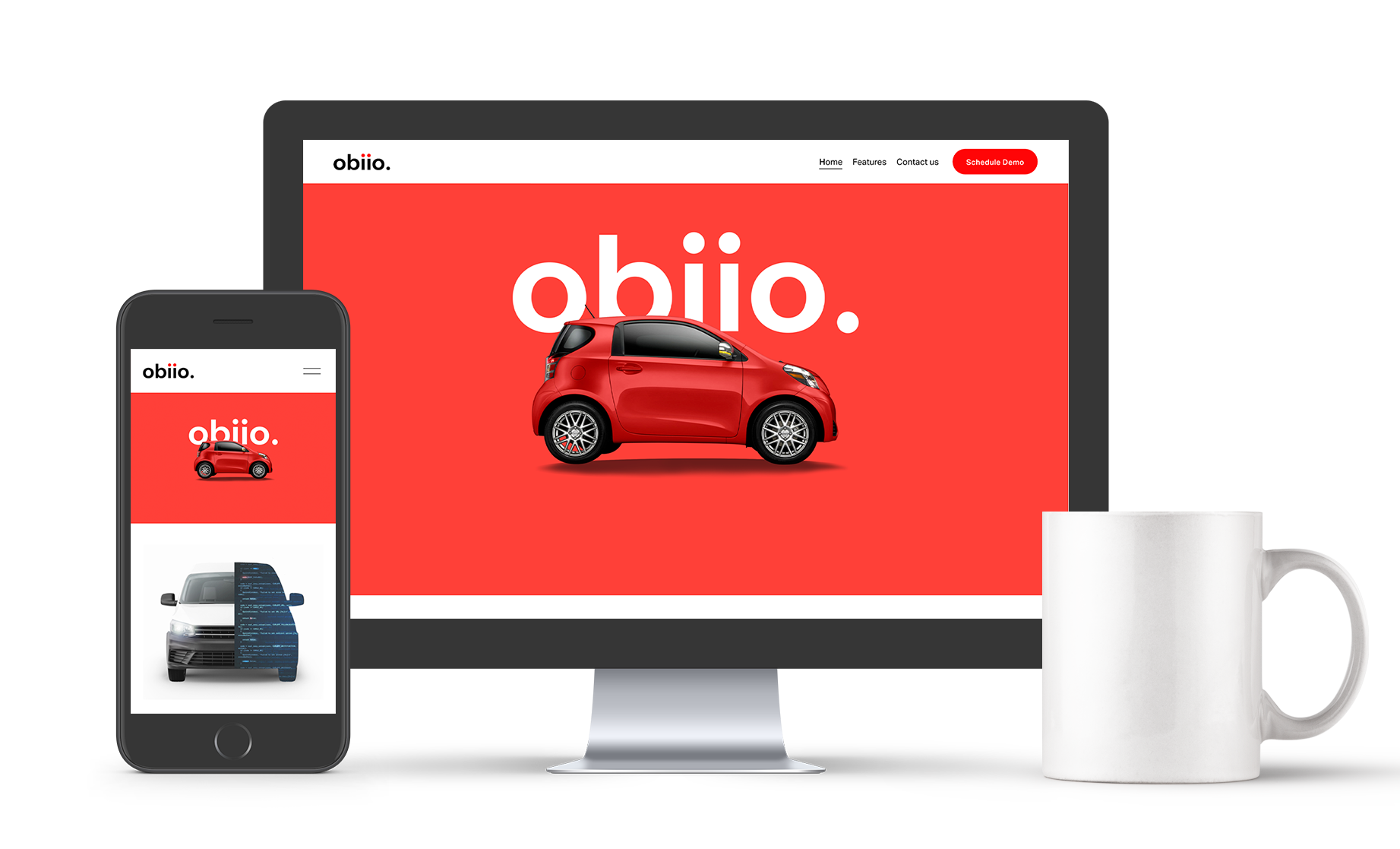 a responsive preview of the website.